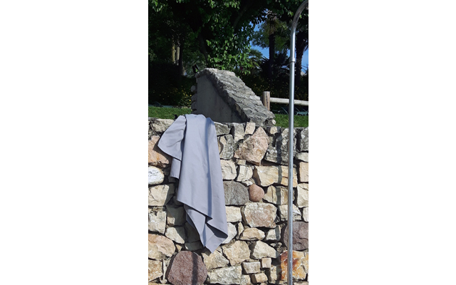BasicNature towel velour 85 x 150 cm gray