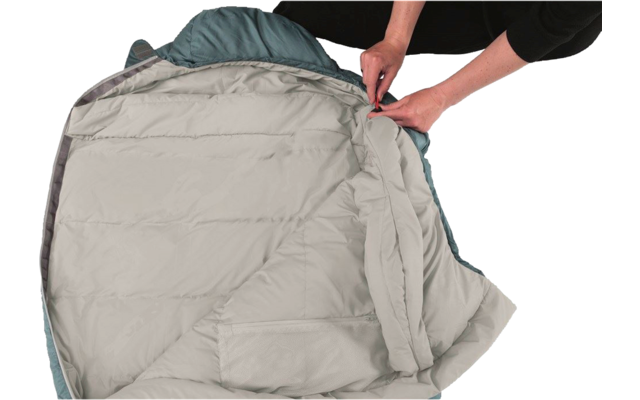 Robens Gully 600 mummy sleeping bag 220 x 80 x 60 cm zipper right