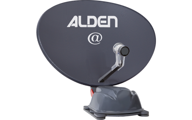 Alden AS2@ 80 HD Platinium vollautomatische Satellitenanlage inklusive LTE Antenne und A.I.O. Smart TV mit integriertem Receiver und Antennensteuerung 24 Zoll