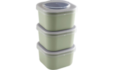 Sunware Sigma home food to go lunch box set of 3 green