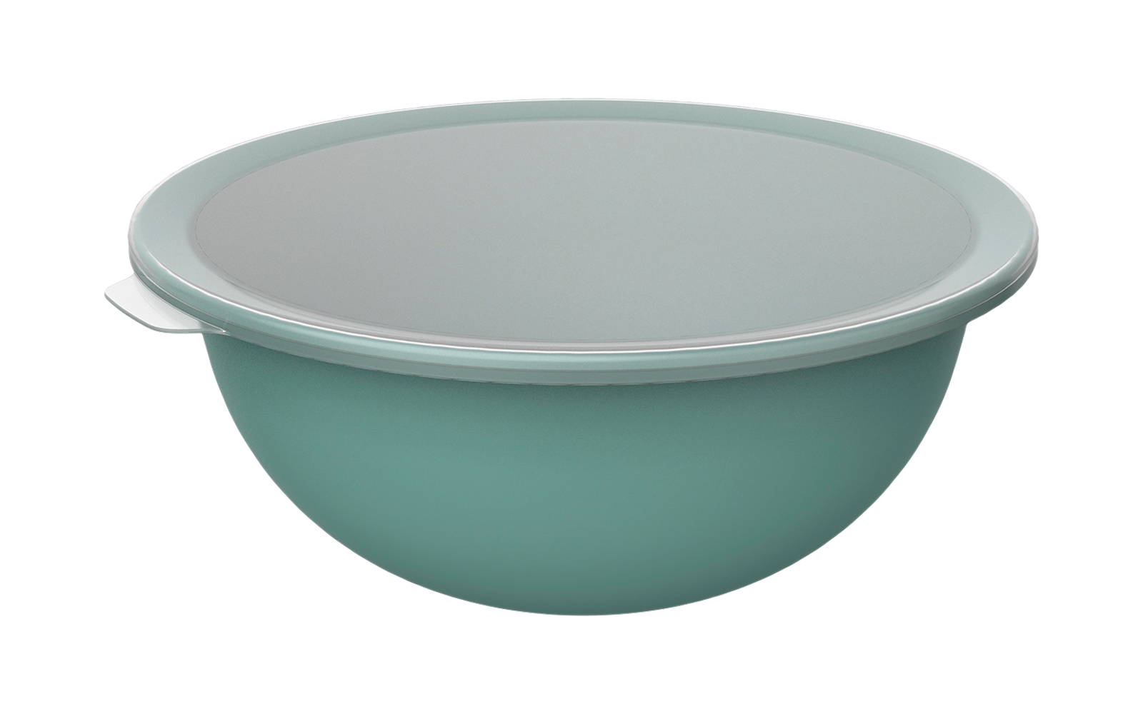 Tazón verde con borde blanco