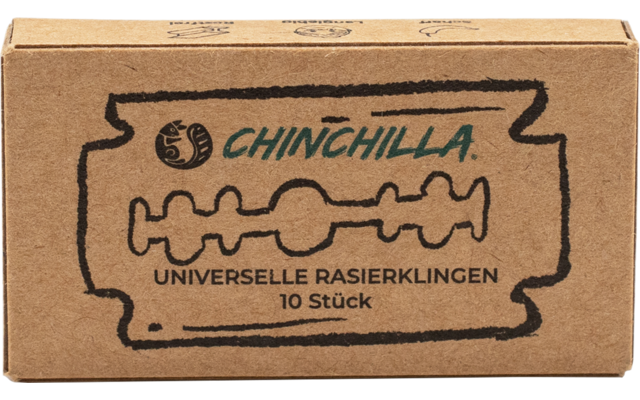 Chinchilla Rasierklingen für Rasierhobel universell 10 Stück