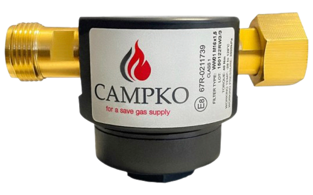 Filtro de gas Campko para gas butano propano y gas licuado