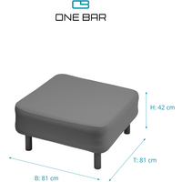 One bar Grundelement 3 Hocker Gestell