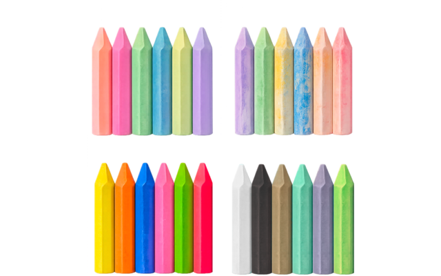 Produktbild alldoro Stra&szlig;enmalkreide Set 51-teilig bestehend aus 48 Kreiden mit 3 Haltern 1