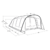 Outwell Hayward Lake 6ATC inflatable tunnel tent 6 people