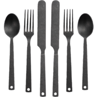 Set di posate Barebones 6 pezzi opaco
