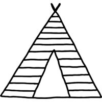 Advanture Shop Zelt Autoaufkleber 5,3 x 5cm