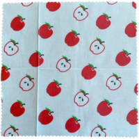 Tissu de cire d'abeille set de 2 tissus motif pommes Innovations Nuts
