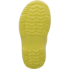 Gelbe Schuhsohle mit Profil, Größenangabe "28" und Prägung "MADE IN CHINA"