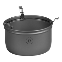 Pare-vent anodis&eacute; dur pour cuisine de camping Trangia 27 en haut 168 &times; 93 mm Trangia