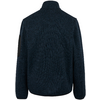 Dunkelblaue Fleecejacke von hinten