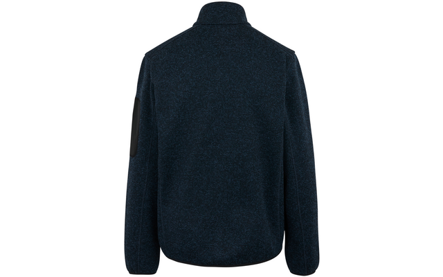 Dunkelblaue Fleecejacke von hinten