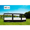 Walker driedelig windscherm met aluminium stangen WS-6