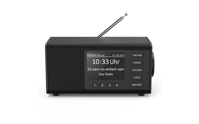 Digitalradio DR1000DE, FM/DAB/DAB+, Schwarz