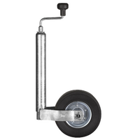 Rueda jockey AL-KO Plus con rueda de goma blanda 215 x 65 mm