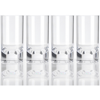 Flamefield Trinkgläser  Slim Jim 4er Pack 290 ml Clear