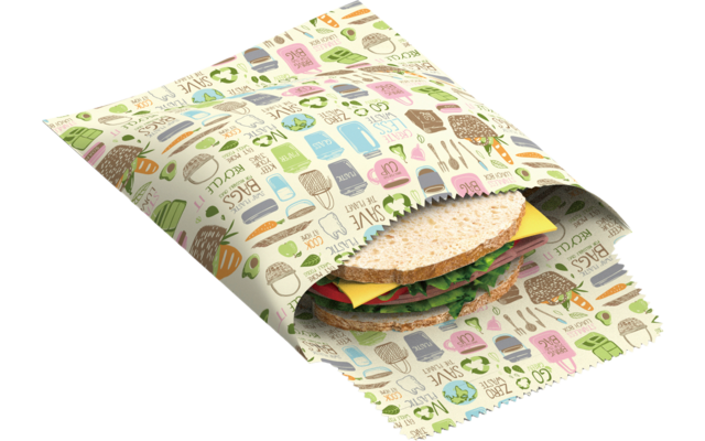 Nuts Innovations Sachets pour sandwichs et snacks set de 2 zero waste