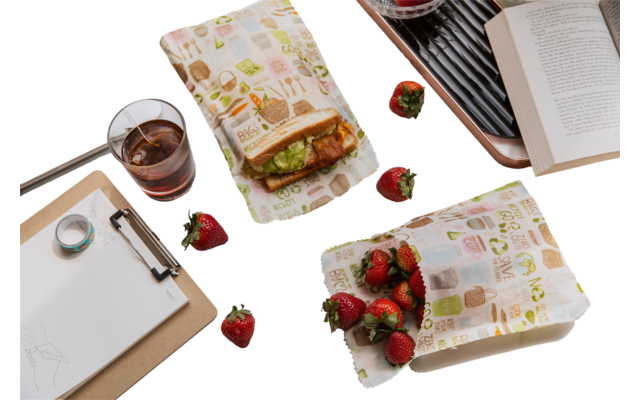 Nuts Innovations Sachets pour sandwichs et snacks set de 2 zero waste