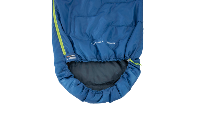 High Peak Easy Travel Trapez Mumienschlafsack mit Kapuze blau/dunkelblau