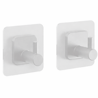 Metaltex U Fix Hafthaken quadratisch 2er Set 3 x 3 cm