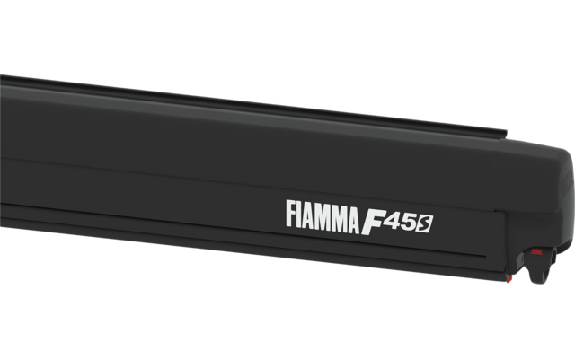 Fiamma F45s 425 Awning Housing Colour Deep Black Cloth Colour Royal Grey 4.25 m