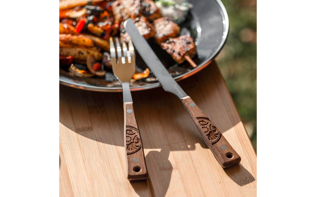 Produktbild Petromax Campingbesteck aus Walnussholz 5-tlg. 1