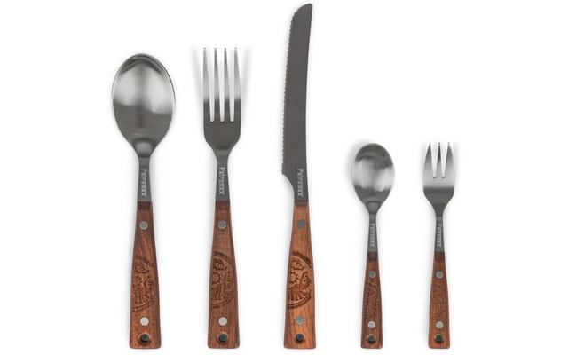 Produktbild Petromax Campingbesteck aus Walnussholz 5-tlg. 1