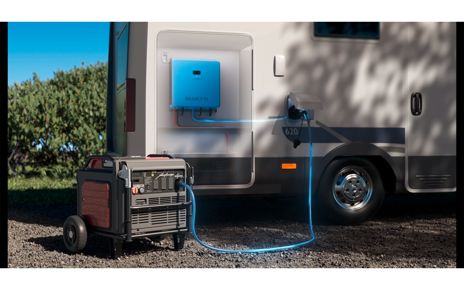 Product afbeelding Bluetti RV5 Power Hub-energiesysteem met een Power Hub van 5.000 W en een accu van 5.120 Wh 1