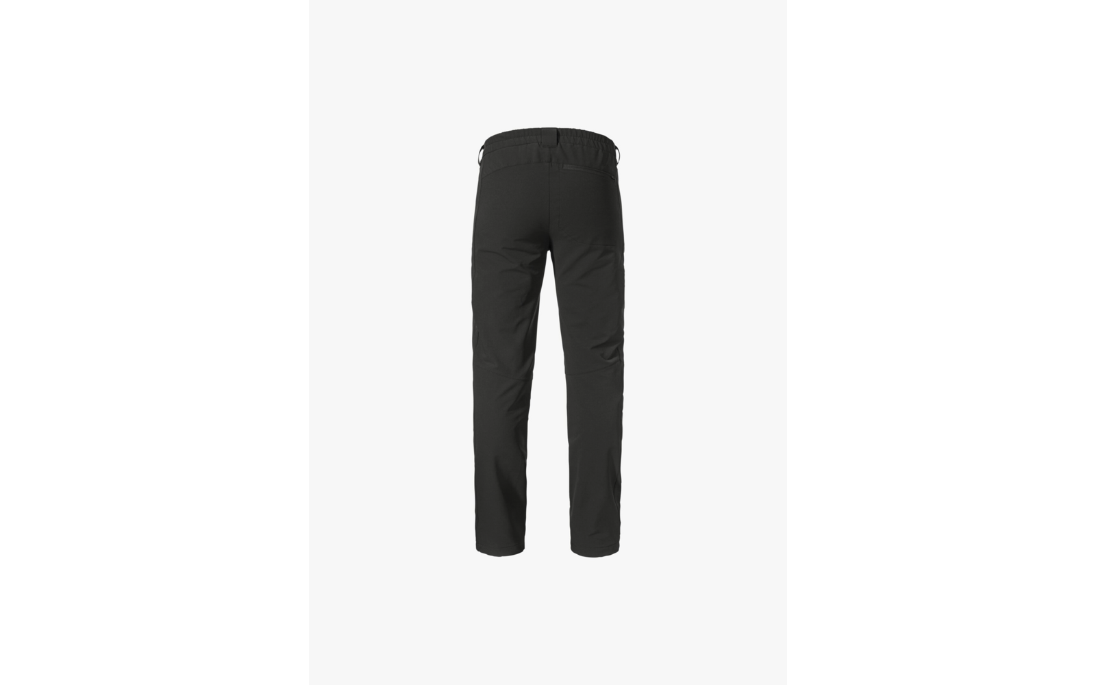 Schwarze Hose vor weißem Hintergrund