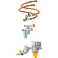 Set GOK Caramatic DriveTwo per due bombole di gas orrizontale