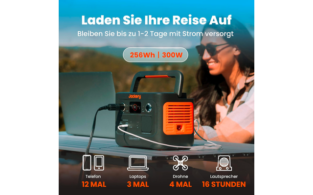 Produktbild Jackery Explorer 240 V2 Tragbare Powerstation 256 Wh / 300 W 1