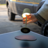 Kleines Produktbild Silwy Magnet-Leuchte Tischleuchte mit Metall-Nano-Gel-Platzset 1