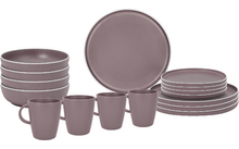 160577 - Brunner Lunch Box Dolomit Melamin Geschirrset Antirutsch, BPA-frei und bruchunempfindlich 16-teilig