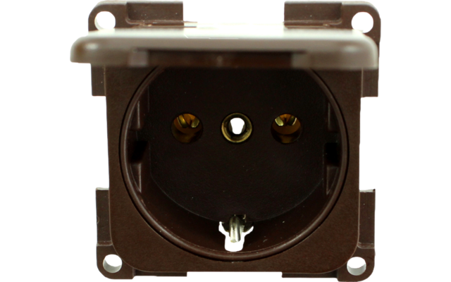  Inprojal System 10.000 SCHUKO grounding plug socket brown
