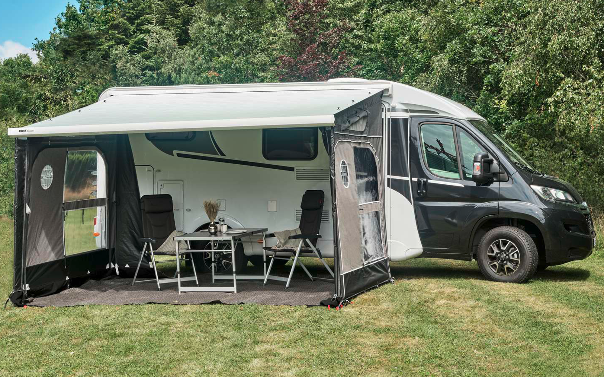 Isabella Buddy zijwandenset Grijs / Beige - Berger Camping