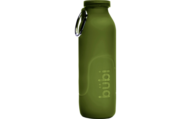 NTP Bübi Bottle bottiglia pieghevole in silicone verde 650 ml