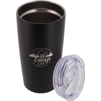 Camplife Edelstahl Thermo-Kaffeebecher 600 ml matt schwarz