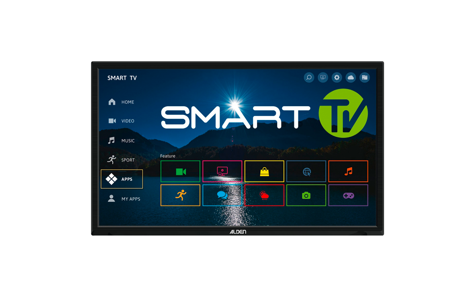 Product image Alden Smartwide LED Camping Smart TV incl. Bluetooth 22 inch 1