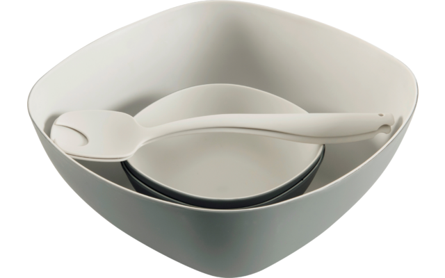 Outwell Gala salad set 5 pieces gray / beige