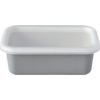 HoneyWare enamel food storage box S 0.42 liters light gray