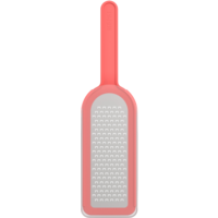 Mepal Chef It R&acirc;pe de cuisine en acier inoxydable en polypropyl&egrave;ne avec lames tranchantes 30 cm coral
