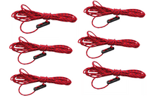 165502 - High Peak Sturmleinen Set mit Stopper 6er Pack 350 cm rot