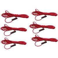 High Peak stormlijnset met stopper 6-pak 350 cm rood