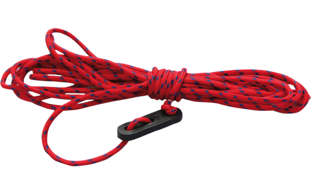 Juego de cuerdas High Peak Storm con tope Pack de 6 350 cm rojo