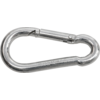 Silberner Karabinerhaken aus Metall