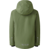 Grüne Jacke mit Kapuze, Rückansicht