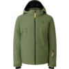 Grüne Kapuzenjacke mit Reißverschluss und Taschen