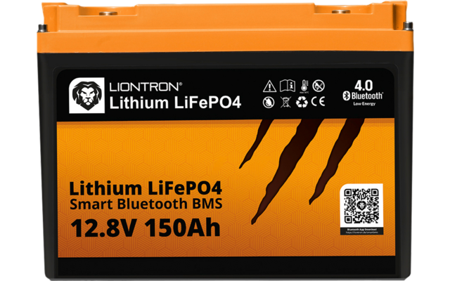 Liontron LiFePO4 Batterie au lithium 12,8V 150 Ah all in One