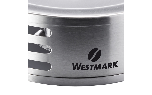 Westmark Tee-Stövchen aus Edelstahl 150 x 150 x 53 mm